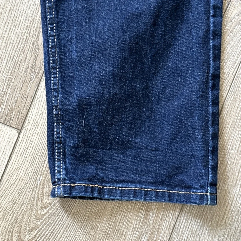 LEVIS MEN DARK BLUE JEAN 505 38X32 REGULAR STRAIGHT CLASSIC COTTON‎ DENIM #647
